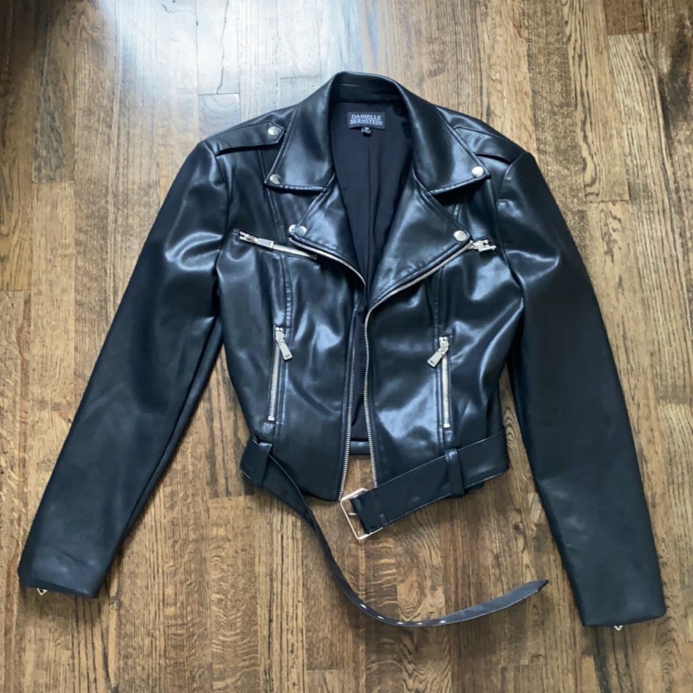 danielle bernstein leather jacket (WeWoreWhat)